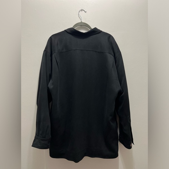 Tommy Bahama Silk Shirt Jacket Shacket Long Sleeve Button Down Large - Picture 6 of 7